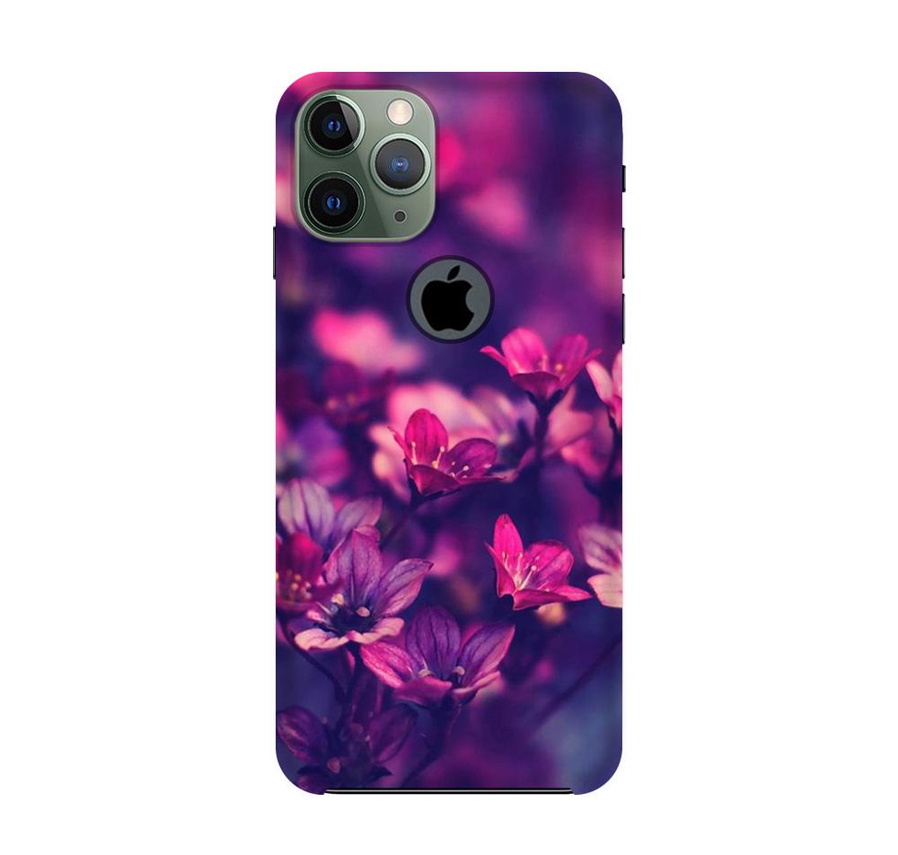 flowers Case for iPhone 11 Pro logo cut