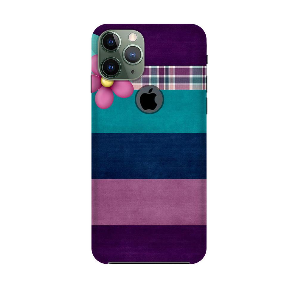 Purple Blue Case for iPhone 11 Pro logo cut