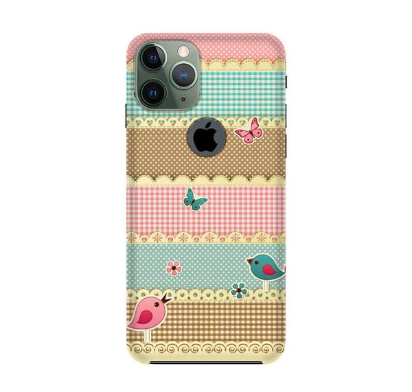 Gift paper Case for iPhone 11 Pro logo cut