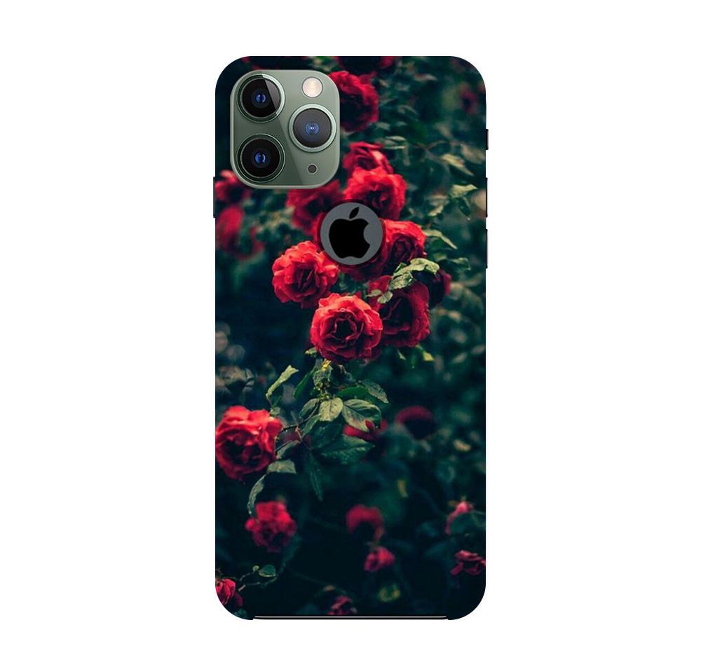 Red Rose Case for iPhone 11 Pro logo cut