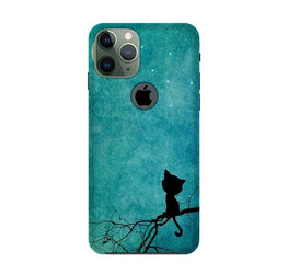 Moon cat Case for iPhone 11 Pro logo cut
