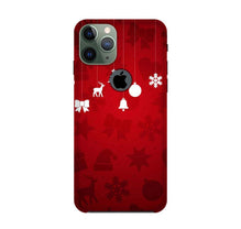 Christmas Mobile Back Case for iPhone 11 Pro logo cut (Design - 78)