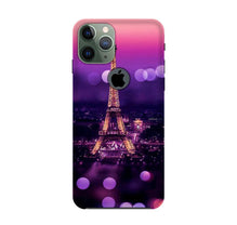 Eiffel Tower Mobile Back Case for iPhone 11 Pro logo cut (Design - 86)
