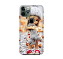 Cute Doll Mobile Back Case for iPhone 11 Pro logo cut (Design - 93)