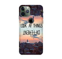 Look at things different Mobile Back Case for iPhone 11 Pro logo cut (Design - 99)
