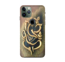 Lord Ganesha Mobile Back Case for iPhone 11 Pro logo cut (Design - 100)