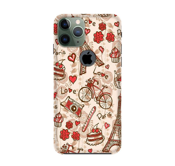 Love Paris Case for iPhone 11 Pro logo cut  (Design - 103)