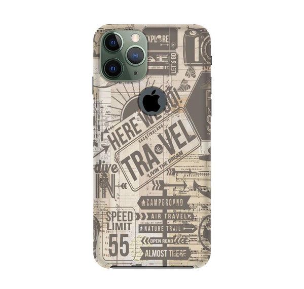 Travel Case for iPhone 11 Pro logo cut  (Design - 104)