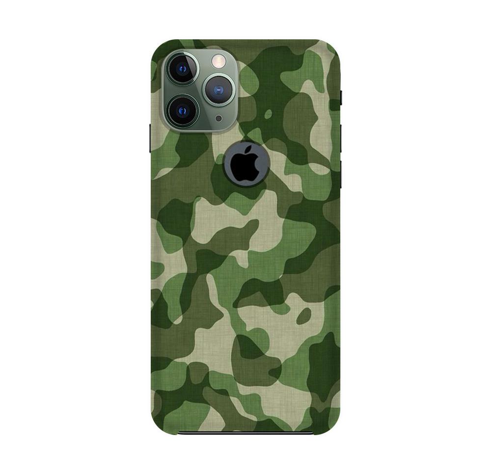 Army Camouflage Case for iPhone 11 Pro logo cut  (Design - 106)