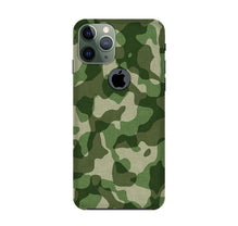 Army Camouflage Mobile Back Case for iPhone 11 Pro logo cut  (Design - 106)