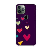 Purple Background Mobile Back Case for iPhone 11 Pro logo cut  (Design - 107)