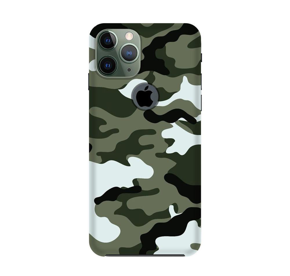 Army Camouflage Case for iPhone 11 Pro logo cut(Design - 108)