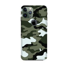 Army Camouflage Mobile Back Case for iPhone 11 Pro logo cut  (Design - 108)