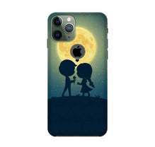 Love Couple Mobile Back Case for iPhone 11 Pro logo cut  (Design - 109)