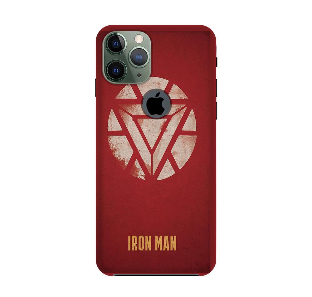 Iron Man Superhero Case for iPhone 11 Pro logo cut  (Design - 115)