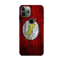 Flash Superhero Mobile Back Case for iPhone 11 Pro logo cut  (Design - 116)