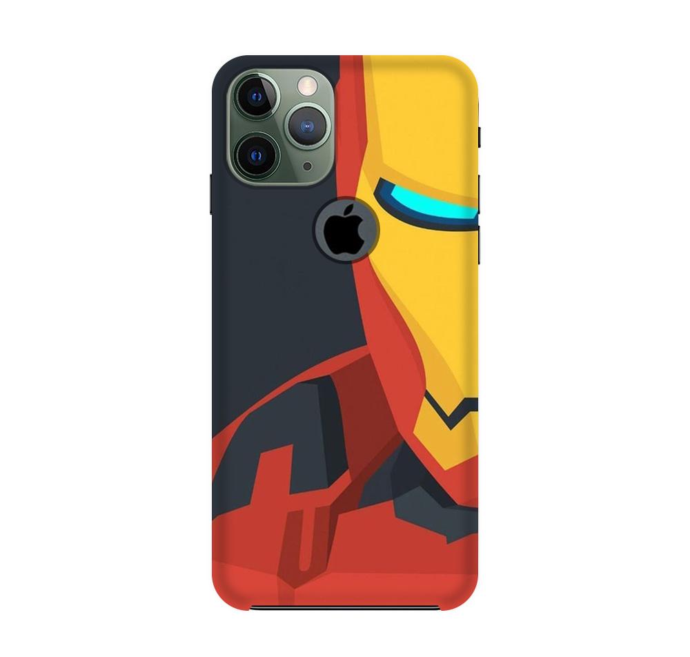 Iron Man Superhero Case for iPhone 11 Pro logo cut  (Design - 120)