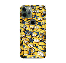 Minions Mobile Back Case for iPhone 11 Pro logo cut  (Design - 126)