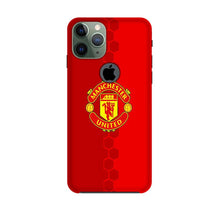 Manchester United Mobile Back Case for iPhone 11 Pro logo cut  (Design - 157)
