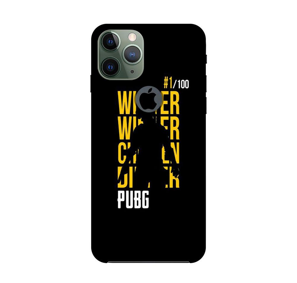 Pubg Winner Winner Case for iPhone 11 Pro logo cut  (Design - 177)