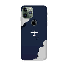 Clouds Plane Mobile Back Case for iPhone 11 Pro logo cut (Design - 196)