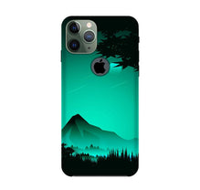 Moon Mountain Mobile Back Case for iPhone 11 Pro logo cut (Design - 204)