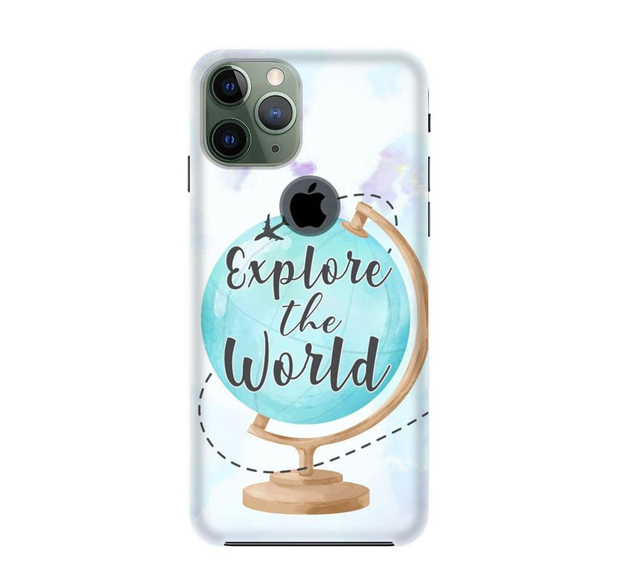 Explore the World Case for iPhone 11 Pro logo cut (Design No. 207)