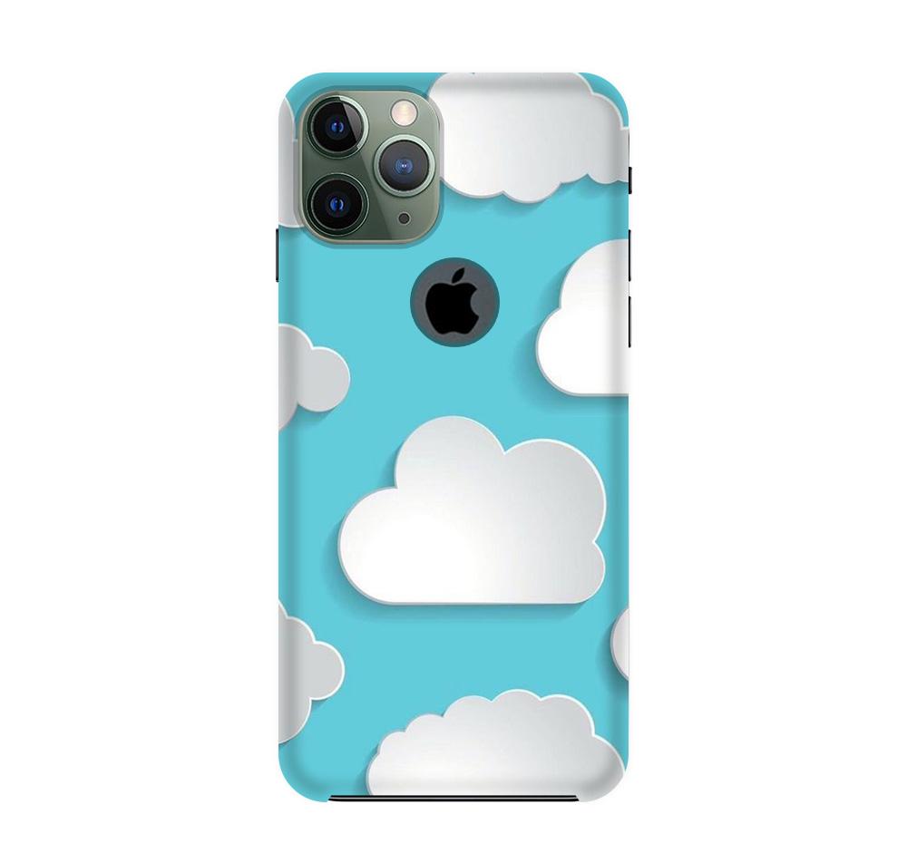 Clouds Case for iPhone 11 Pro logo cut (Design No. 210)