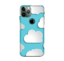 Clouds Mobile Back Case for iPhone 11 Pro logo cut (Design - 210)