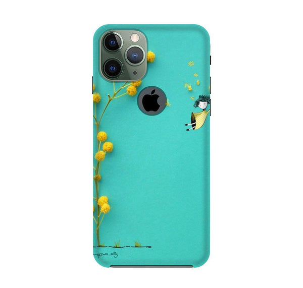 Flowers Girl Case for iPhone 11 Pro logo cut (Design No. 216)