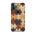 Puzzle Pattern Case for iPhone 11 Pro logo cut (Design No. 217)