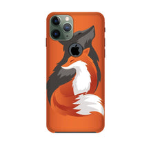 Wolf  Mobile Back Case for iPhone 11 Pro logo cut (Design - 224)