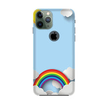 Rainbow Mobile Back Case for iPhone 11 Pro logo cut (Design - 225)