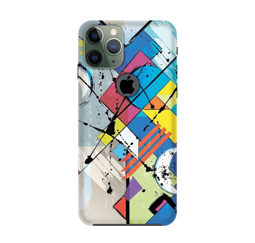 Modern Art Case for iPhone 11 Pro logo cut (Design No. 235)
