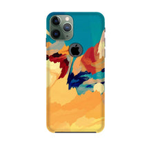 Modern Art Mobile Back Case for iPhone 11 Pro logo cut (Design - 236)