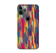 Modern Art Mobile Back Case for iPhone 11 Pro logo cut (Design - 242)