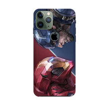 Ironman Captain America Mobile Back Case for iPhone 11 Pro logo cut (Design - 245)