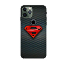 Superman Mobile Back Case for iPhone 11 Pro logo cut (Design - 247)
