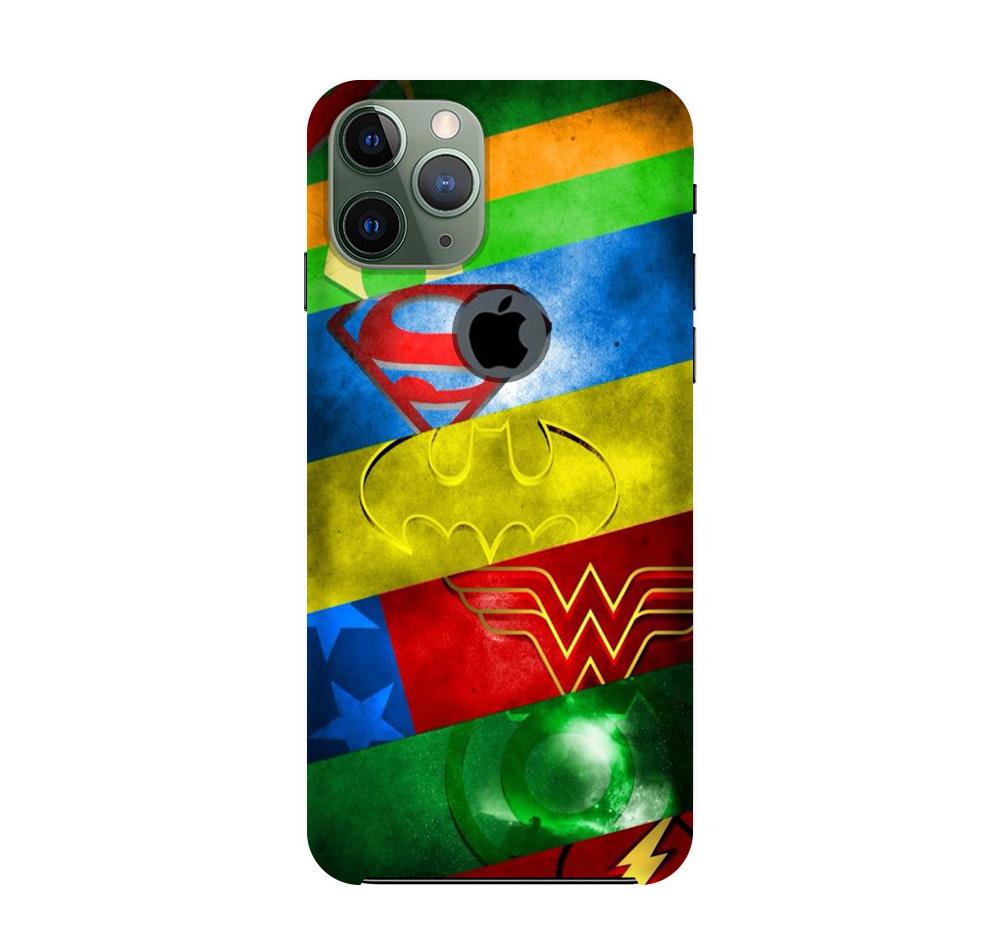 Superheros Logo Case for iPhone 11 Pro logo cut (Design No. 251)