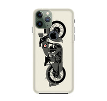 MotorCycle Mobile Back Case for iPhone 11 Pro logo cut (Design - 259)