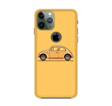 Vintage Car Mobile Back Case for iPhone 11 Pro logo cut (Design - 262)