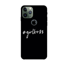 #GirlBoss Mobile Back Case for iPhone 11 Pro logo cut (Design - 266)