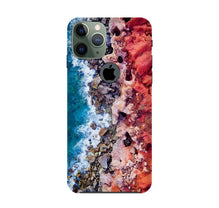 Sea Shore Mobile Back Case for iPhone 11 Pro logo cut (Design - 273)