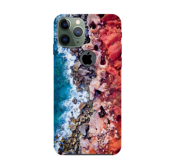 Sea Shore Case for iPhone 11 Pro logo cut (Design No. 273)