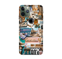 Vintage Design Mobile Back Case for iPhone 11 Pro logo cut (Design - 284)