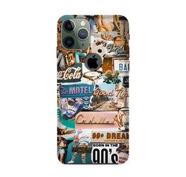 Vintage Design Case for iPhone 11 Pro logo cut (Design No. 284)