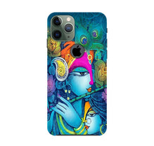 Radha Krishna Mobile Back Case for iPhone 11 Pro logo cut (Design - 288)
