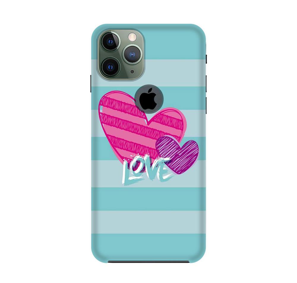 Love Case for iPhone 11 Pro logo cut (Design No. 299)