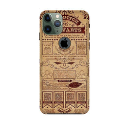 Hogwarts Mobile Back Case for iPhone 11 Pro Logo Cut(Design - 304)