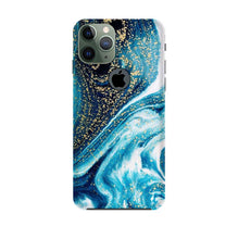 Marble Texture Mobile Back Case for iPhone 11 Pro Logo Cut  (Design - 308)